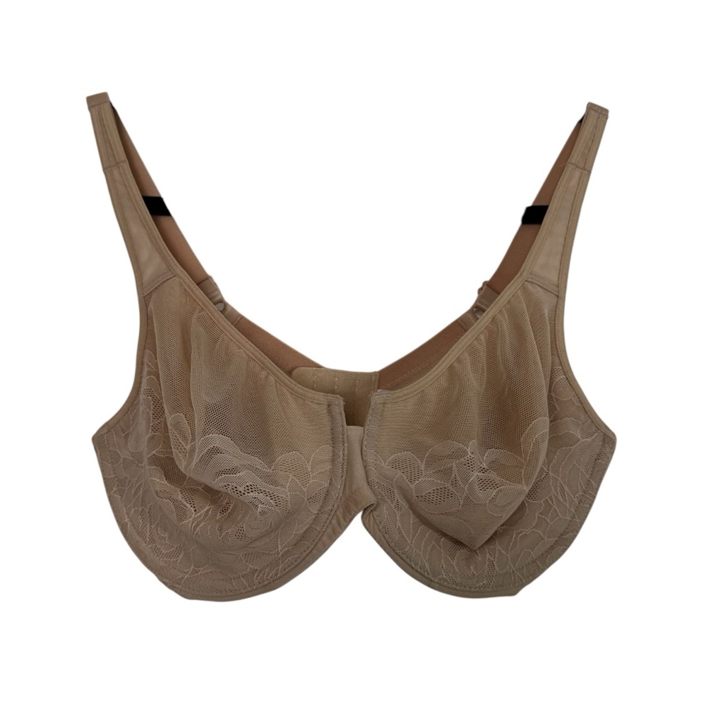 Wacoal Bra 32DDD Stark Beauty Rose Lace Semi-Sheer 855225